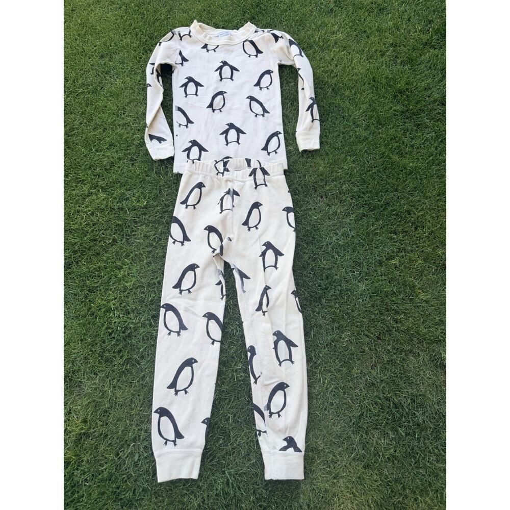 Hanna Andersson size 5 Penguin Long John Pajamas